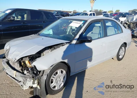 2002 Honda Civic Lx from USA, damaged, VIN JHMES16572S001855